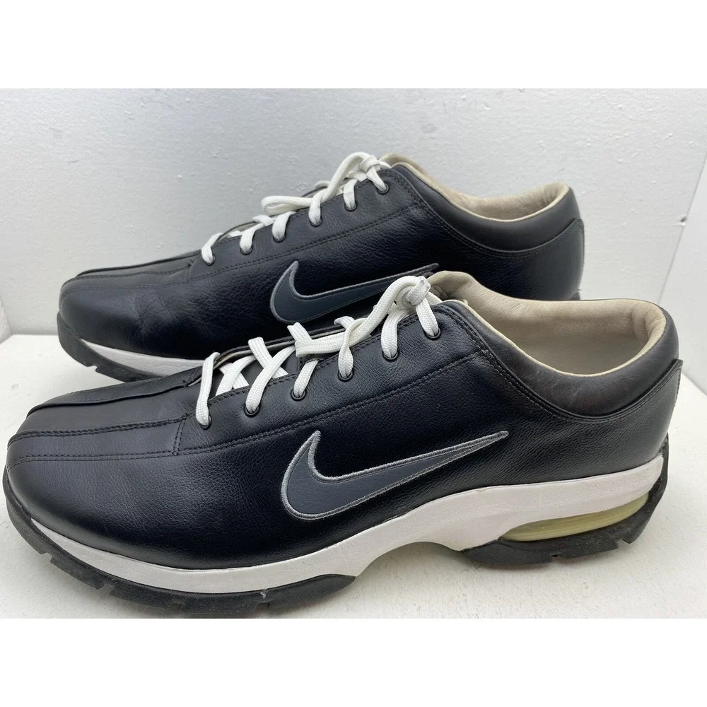 Nike Golf SP-5 Mens Sport Performance Black White Golf Shoes 10.5 307414
